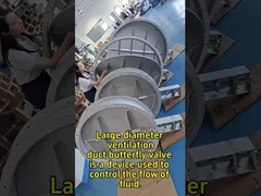 বড় ক্যালিবরের বায়ুচলাচল নলগুলির জন্য প্রজাপতি ভালভ