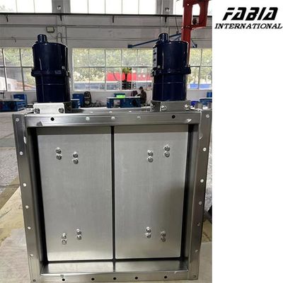 Zero Leakage 11 Inch 30 Inch Electric Airtight Damper Valve For Biomedical Exhaust Systems