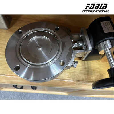 Electric High Vacuum Rated Stainless Steel Butterfly Valve  For Food And Beverage