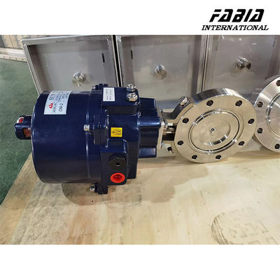 Electric High Vacuum Rated Stainless Steel Butterfly Valve  For Food And Beverage