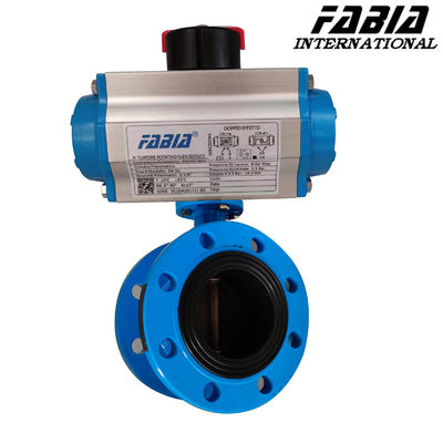 নরম সীল বায়ুসংক্রান্ত প্রজাপতি ভালভ Flanged টাইপ