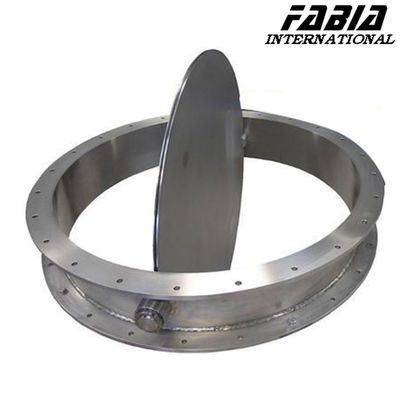 200mm 150mm 110mm স্টেইনলেস স্টীল ফ্ল্যাঞ্জযুক্ত বায়ুচলাচল জল লাইন জন্য প্রজাপতি ভালভ