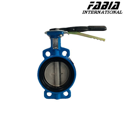 DN125 কার্বন স্টীল প্রজাপতি ভালভ EPDM সীল এবং বায়ুচলাচল জন্য স্টেইনলেস স্টীল প্লেট সঙ্গে