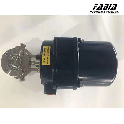 Electric High Vacuum Rated Stainless Steel Butterfly Valve  For Food And Beverage